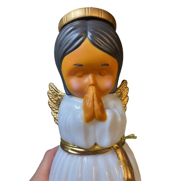 Blow Mold 11 Inch Tabletop Angel Christmas Decor - Picture 2 of 12